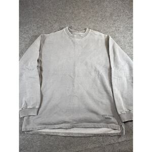 Eddie Bauer Sweatshirt Mens Large Gray Pullover Crewneck Minimalist Sporty Y2K
